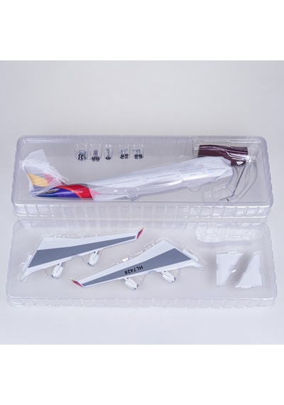 Asiana Air B747 Yolcu Uçağı Model Uçak 1/160 Ölçek 47cm