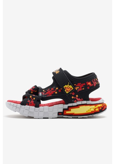 Skechers Mega Craft Siyah-kırmızı Erkek Çocuk Sandalet