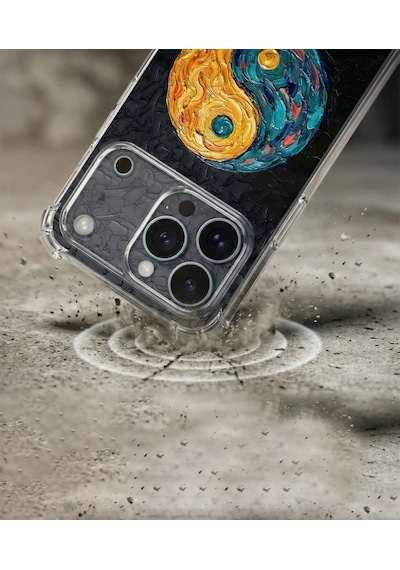 Printify Infinix Note 50 Pro İle Uyumlu Şeffaf Silikon Kılıf Uv Baskılı Esnek Tpu Kapak Çözüm No6