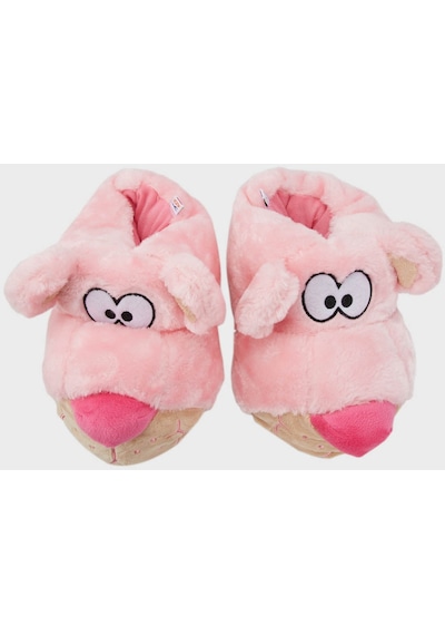 Twigy Fibert Çocuk Hayvanlı Panduf Pembe 30/35 CC0666 Pembe