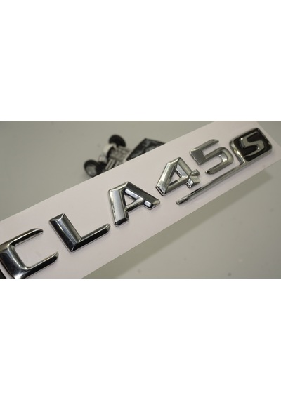 Benz CLA 45S Bagaj Krom Metal 3M 3D Yazı Logo
