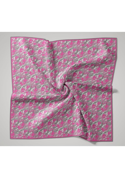 Silk Home Soft Eşarp 73091-28 Fuşya, Gri, Koyu Gri, Beyaz