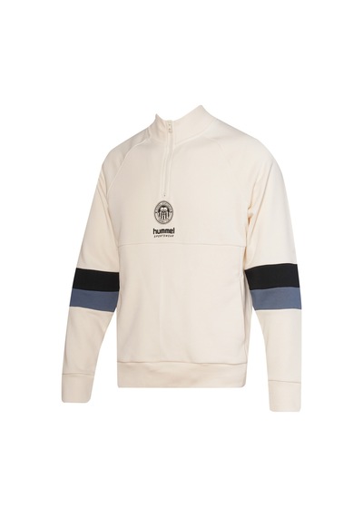 Hummel Hunter Yarım Fermuarlı Sweatshırt 922404-9157 Ekru