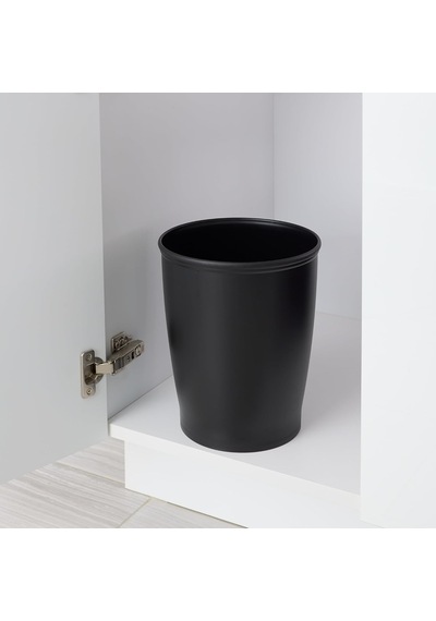 93437eu Kent Çöp Kutusu Çöp Kovası Plastik 21,21 X 21,21 X 25,40 Cm, Siyah