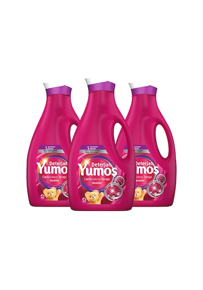 Yumoş Sıvı Bakım Çamaşır Deterjanı Renkli Giysiler Için Renk Koru 2950 ML