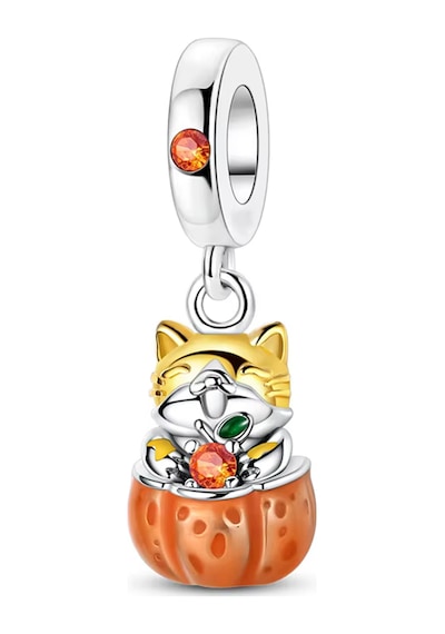 Şirin Sincap Sallantılı Charm Gümüş