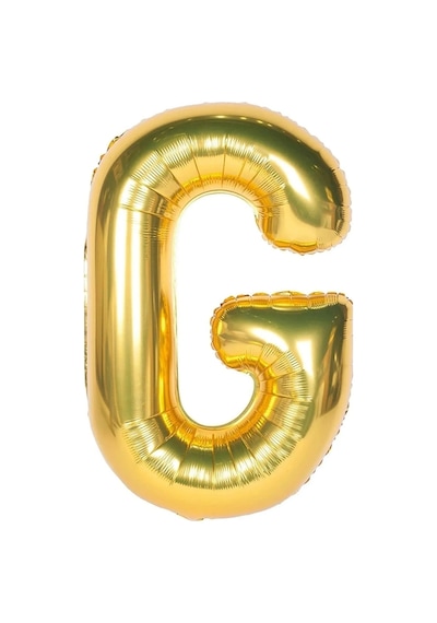 Folyo Balon G Harfi Helyum Balon 100 Cm Gold Renk - G Harf Balon - Harf Folyo Balon Altın Gold Harf Çok Renkli