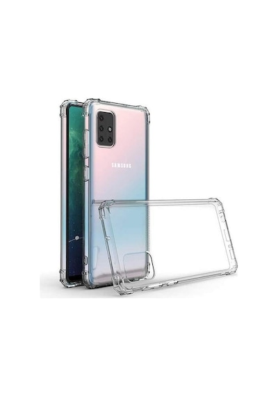 Galaxy Uyumlu A71 Şeffaf Airbag Antishock Silikon Kılıf