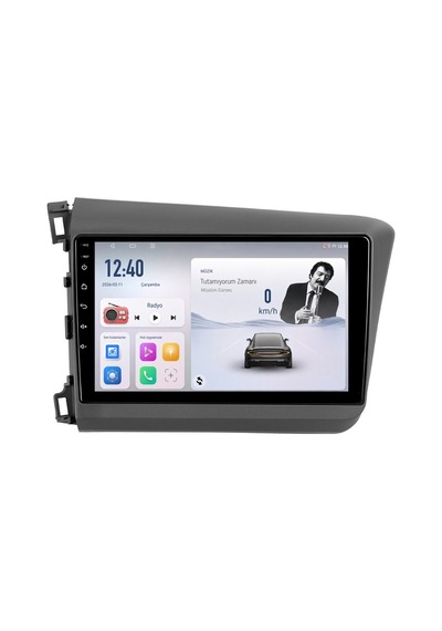 Honda Civic Android Multimedya 2012-2015 Carplay Android Auto Navigasyon Kameralı 4gb Ram 32gb 9"