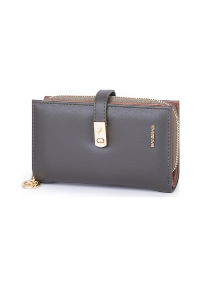 Nas Bag Kadın Orta Boy Kartlık Kağıt Para Ve Bozuk Para Tasarımına Sahip Haki Taba Dona 16x9 Cm