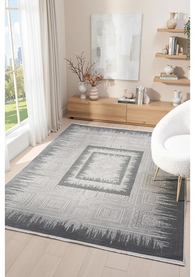 Seyran Halı Gusto 907 Antrasit Mikro Polyester Makine Halısı