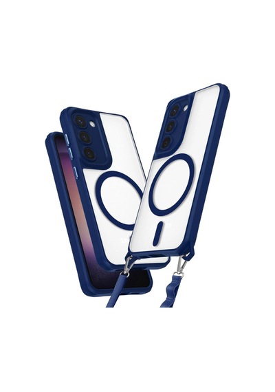 Samsung Galaxy S23 Plus Kılıf Enka Magsafe Silikon Kılıf - Lacivert
