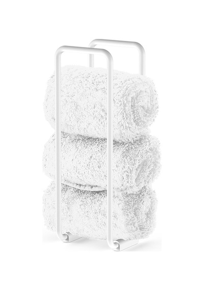 Havluluk, Dikey, Tezgah Üstü, 9xh27x9cm - Mat Beyaz Mat Beyaz