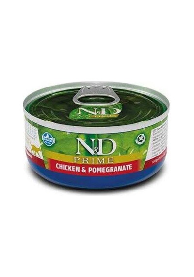 N&d Prime Tahılsız Tavuk Ve Narlı Yetişkin Kedi Konservesi 70 Gr
