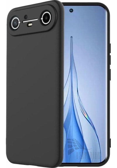 Tecno Spark Slim Uyumlu Silikon Kılıf - Pastel Renk Tonu Kamera Korumalı Esnek Kapak - Siyah Siyah