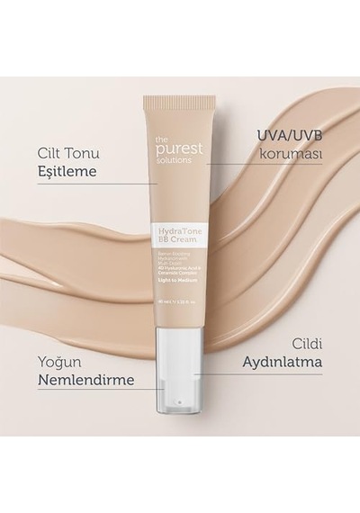 The Purest Solutions Bb Cream Hydra Tone 40 Ml Light To Medium 00