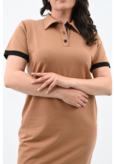 Kadın Büyük Beden Lacoste Kumaş Elbise 5219-24 001