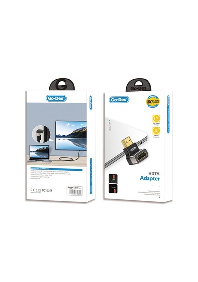 Go-des Gd-ct082 Hdtv Hdmı Adaptör 8k Hd 2.1 Versiyon Görüntü Aktarım Cihazı Siyah