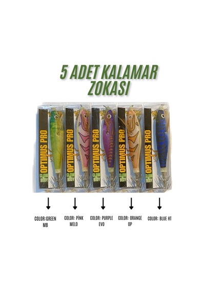 Squid Prime 4 İnç Kalamar Zokası 5 Adet