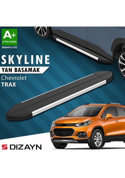 S-dizayn Chevrolet Trax Skyline Aluminyum Yan Basamak 163 Cm 2013-2022 A+ Kalite
