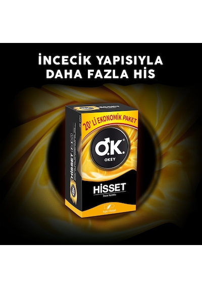 Okey Hisset Prezervatif 20'li