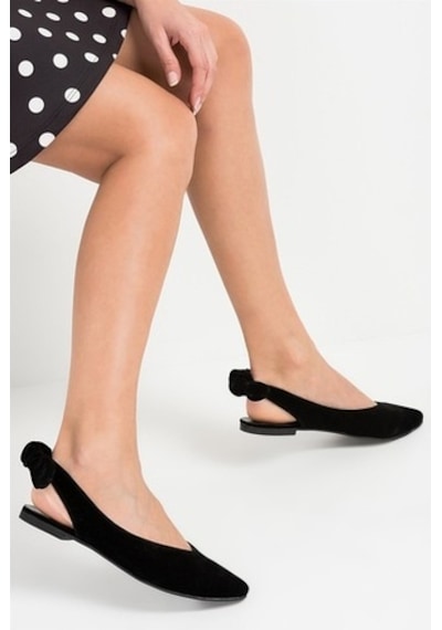 Fox Shoes Siyah Kadın Babet D726495302