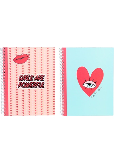 Ancor B'log Girl Power A4 Spiralli Kareli Defter 112993