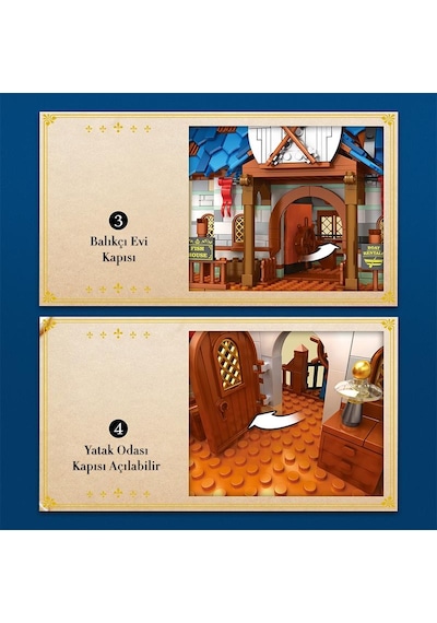 Reobrix Technic 66007 Balıkçı Evi Yaratıcı Yapı Blok Seti Building Blocks Fishing Store -2450 Parça