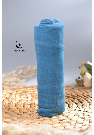 Bilenler Tesettür Penye Şal - 65 X 175 / Mavi Mavi