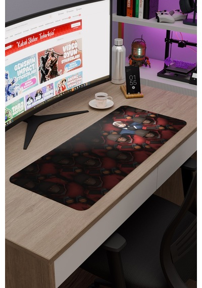 Team Fortress Kaymaz Dikişli Kauçuk Oyuncu Mousepad V3 - 70x30 Xl Gaming Mouse Pad Fare Altlığı