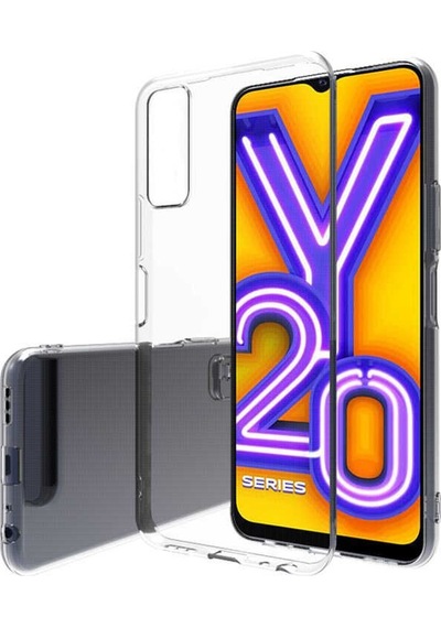 Rba Aksesuar Vivo Y20s Kılıf Rba Süper Silikon Kapak - Renksiz Çok Renkli