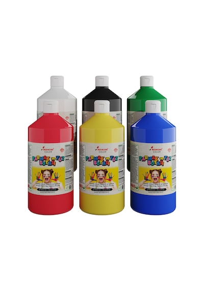 Red Rose Ana Renkler Parmak Boyası 6'lı Set 6 x 1 KG