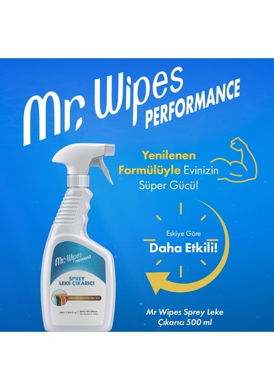 Mr. Wipes Performans Leke Çıkarıcı Sprey 500 Ml
