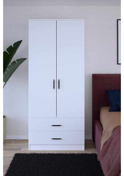 2 Kapılı 2 Çekmeceli Gardırop/beyaz Diğer 2 Kapılı 2 Çekmeceli Gardırop/beyaz Diğer
