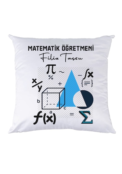 Matematik Öğretmenine Hediye İSimli Yastık