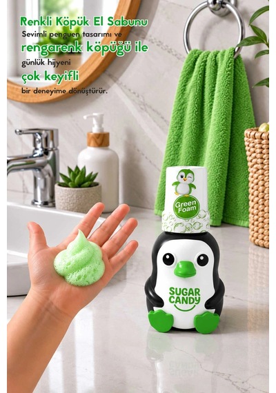 Sugar Candy Zeytin Çiçeği Kokulu Doğal Vegan Çocuk Köpük El Sabunu Vıno 350 Ml Paraben İçermeyen Yeş Diğer