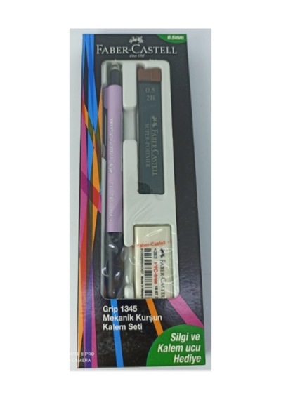 Faber Grip 1345 Lila 0.5mm Kalem-silgi-uç Lila