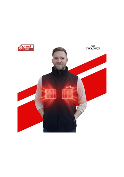 Dickinson Softshell Isıtmalı Yelek Siyah