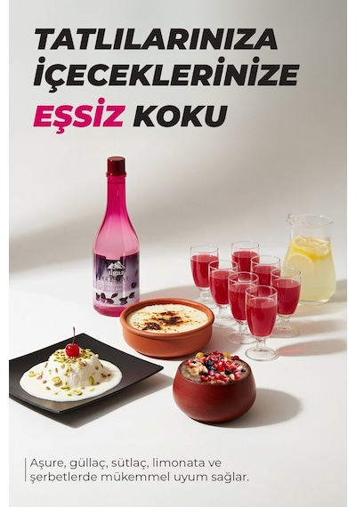 Ilgaz Doğal Gıdaya Eklenebilir ve İçilebilir Gül Suyu 3 x 400 ML
