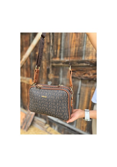 Just Polo Kadın Yeni Sezon Baskılı Omuz Çantası 232053mh Kahverengi - Taba 01400853