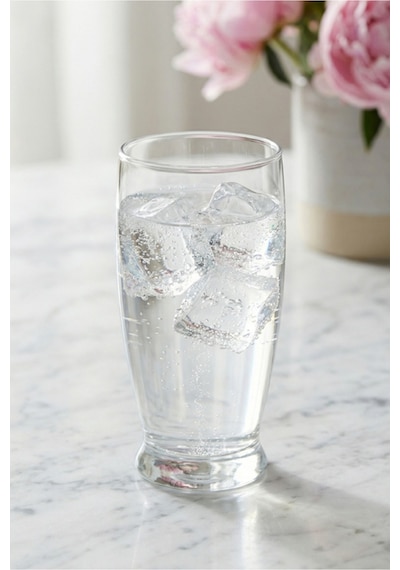 Lav Roma Cam Meşrubat Bardağı 6'lı 350 ml (Büyük Su/Soğuk Kahve/Kokteyl Bardağı )