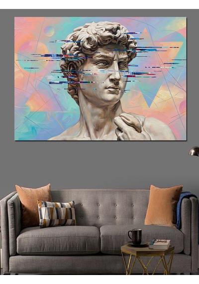 Ahşap Tablo David Heykeli Ve Modern Sanat