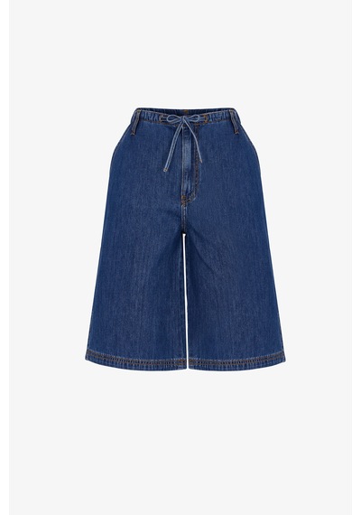 Penti Denim Blue Longline Bermuda Pantolon Denım Blue