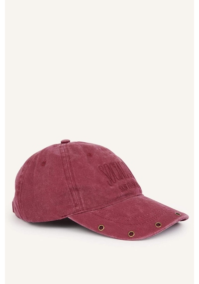 Defacto Kadın Yıkamalı Jean Cap Bordo Şapka H6749ax26wnbr2 Bordo-br2