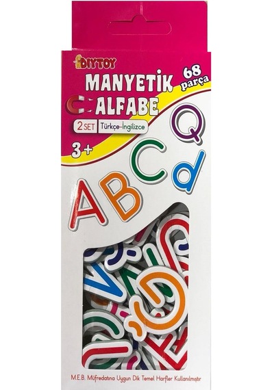 Manyetik Eğitici Mıknatıslı Alfabe Türkçe-ingilizce