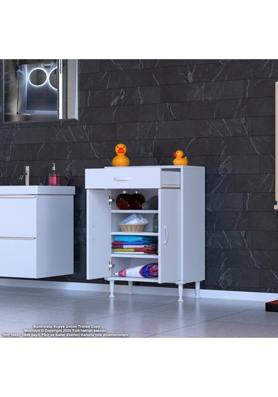 Eliusta Rose 70 Cm Beyaz 1 Çekmeceli Banyo Mutfak Dolabı 4 Bölmeli 3 Raflı Çok Amaçlı Dolap 70x88x32,5 Cm Beyaz Eliusta Rose 70 Cm Beyaz 1 Çekmeceli Banyo Mutfak Dolabı 4 Bölmeli 3 Raflı Çok Amaçlı Dolap 70x88x32,5 Cm Beyaz