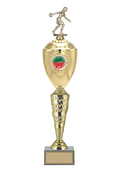 Odak Kupa - Figürlü Kupalar - Bowling Kadın Figürlü Kupalar Fg-081 B - 58 Cm Altın - Beyaz