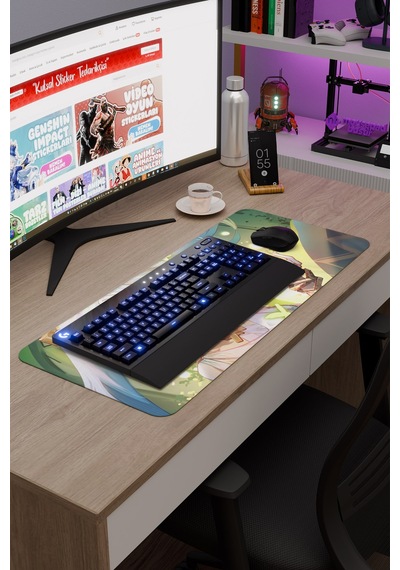 Faruzan Genshin Impact Anime Gacha V2 - 70x30 Xl Gaming Mouse Pad Fare Altlığı