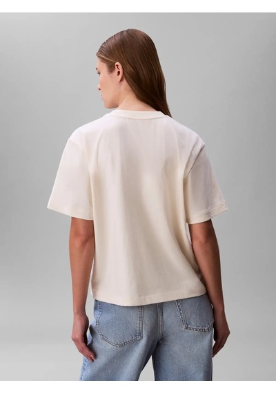 Calvin Klein Ss Seasonal Graphıc, F7j, Xxs Krem Kadın T-shirt