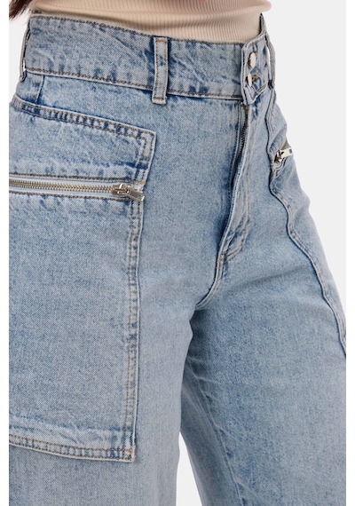 Kadın Kot Rengi 4s6-3 Relax Kargo Fit Denim Jean Kadın Kot Rengi 4s6-3 Relax Kargo Fit Denim Jean